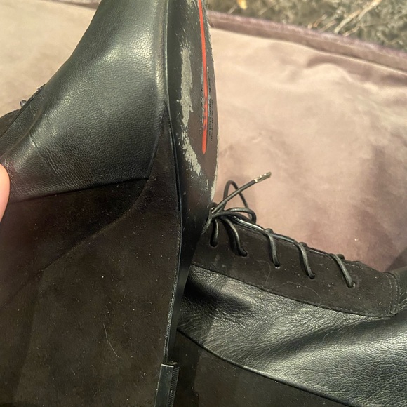 ALEPEL lace-up wedge booties - Picture 8 of 11